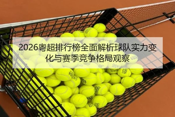 2026粤超排行榜全面解析球队实力变化与赛季竞争格局观察